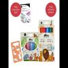 Childrens colouring bundle with stencil
