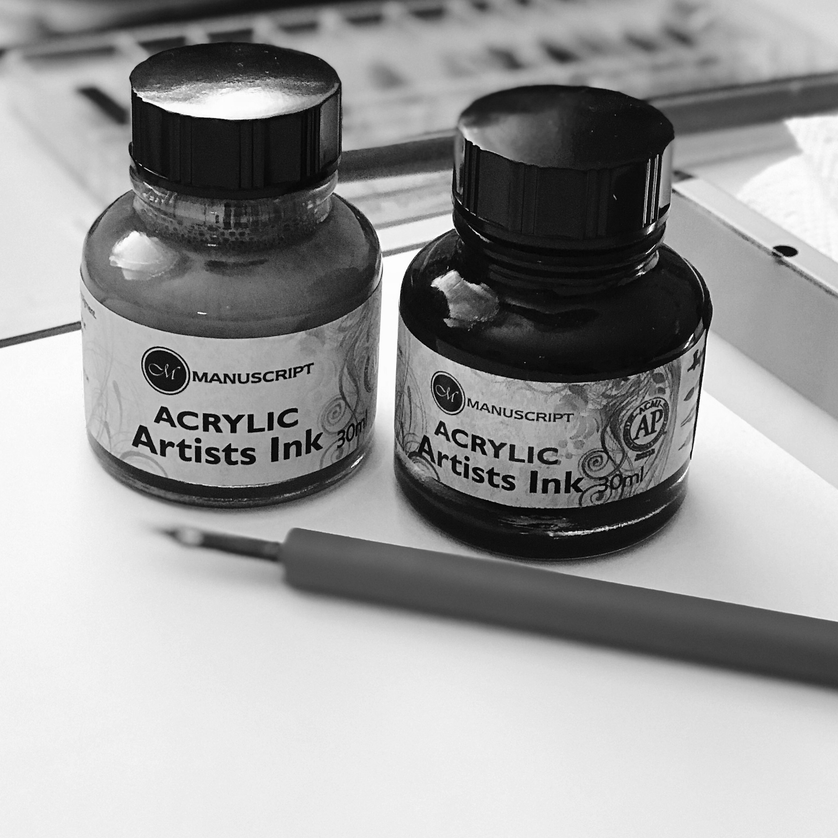 BLACK AND WHITE INK