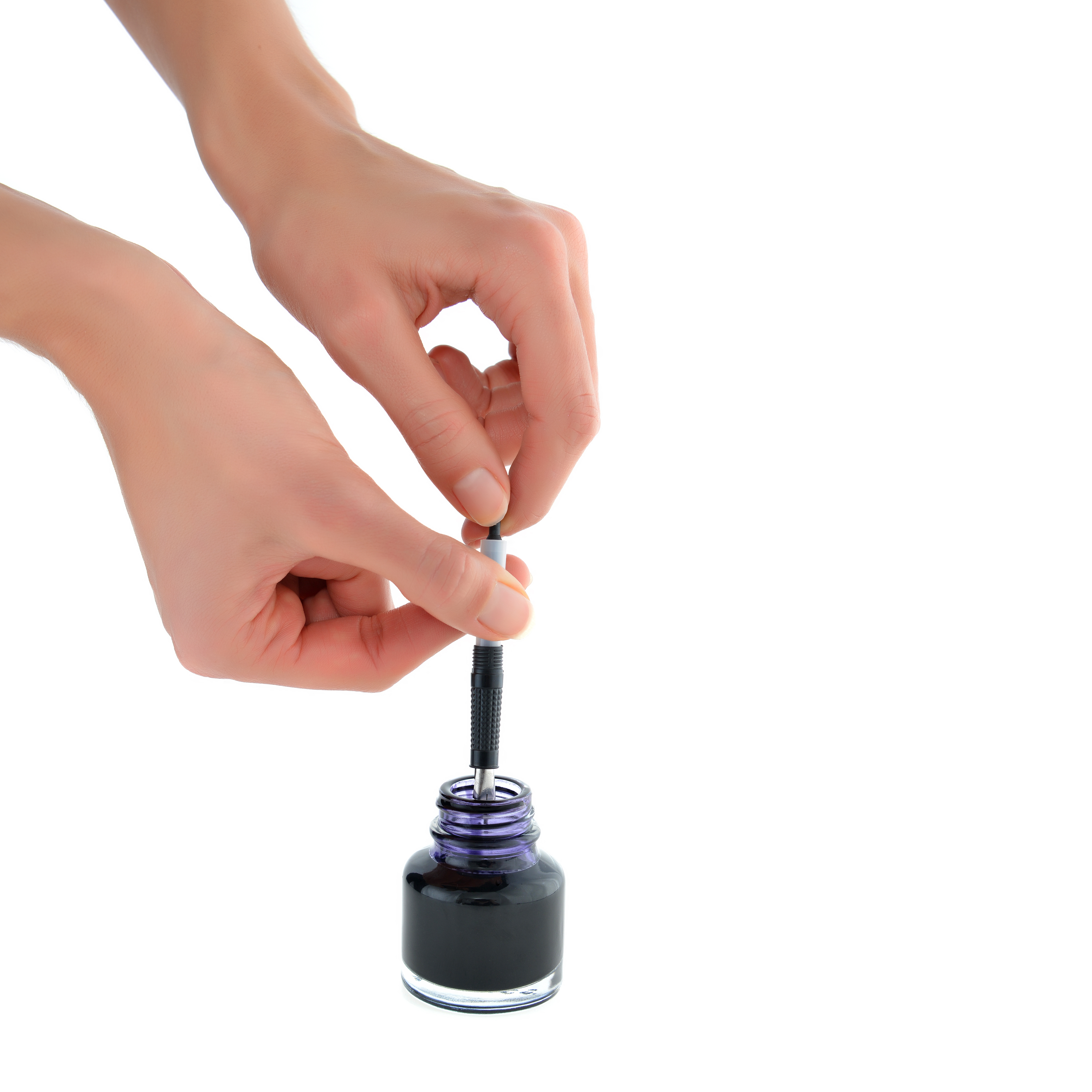 plunging ink in converter